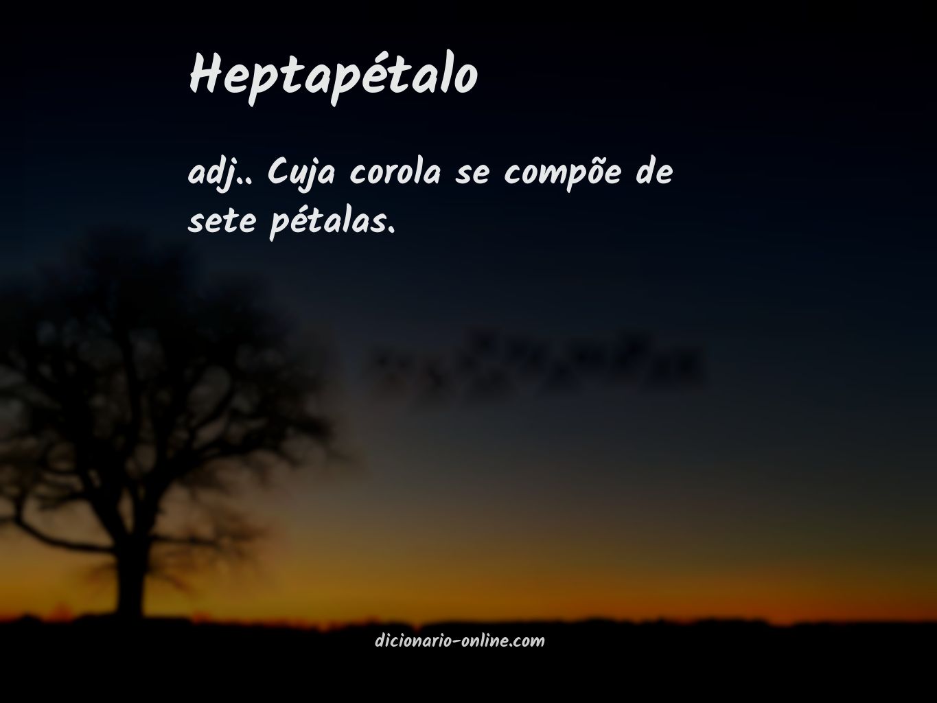 Significado de heptapétalo