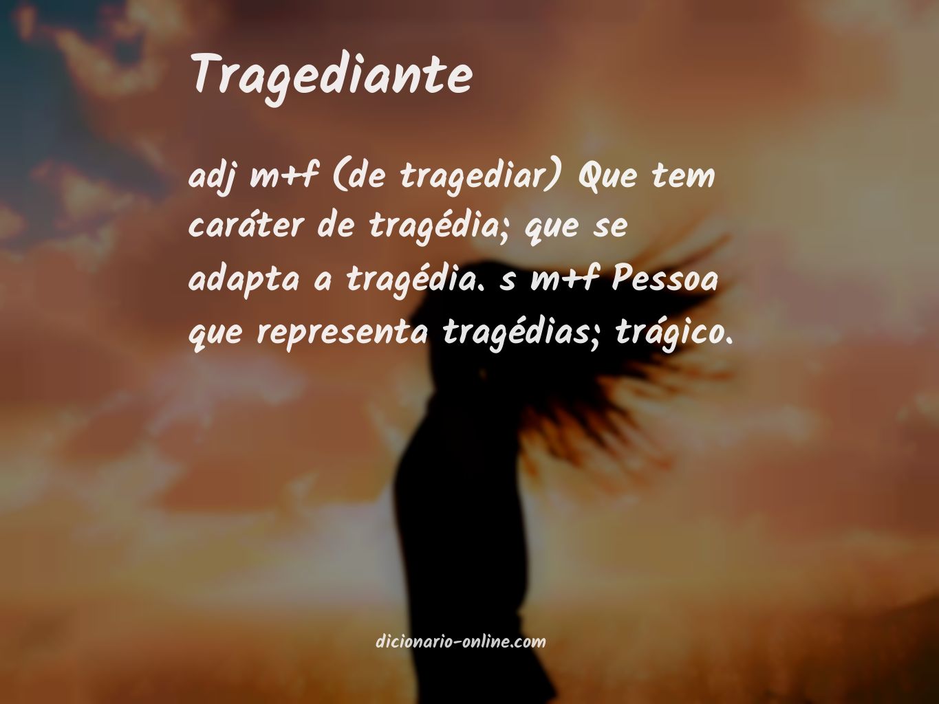 Significado de tragediante