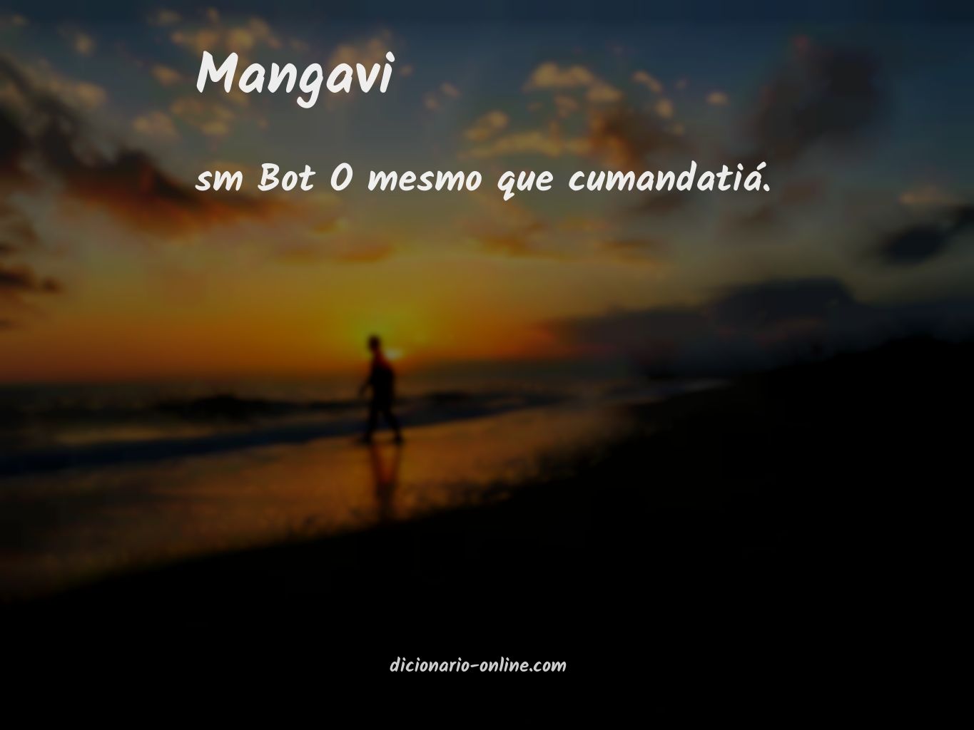 Significado de mangavi