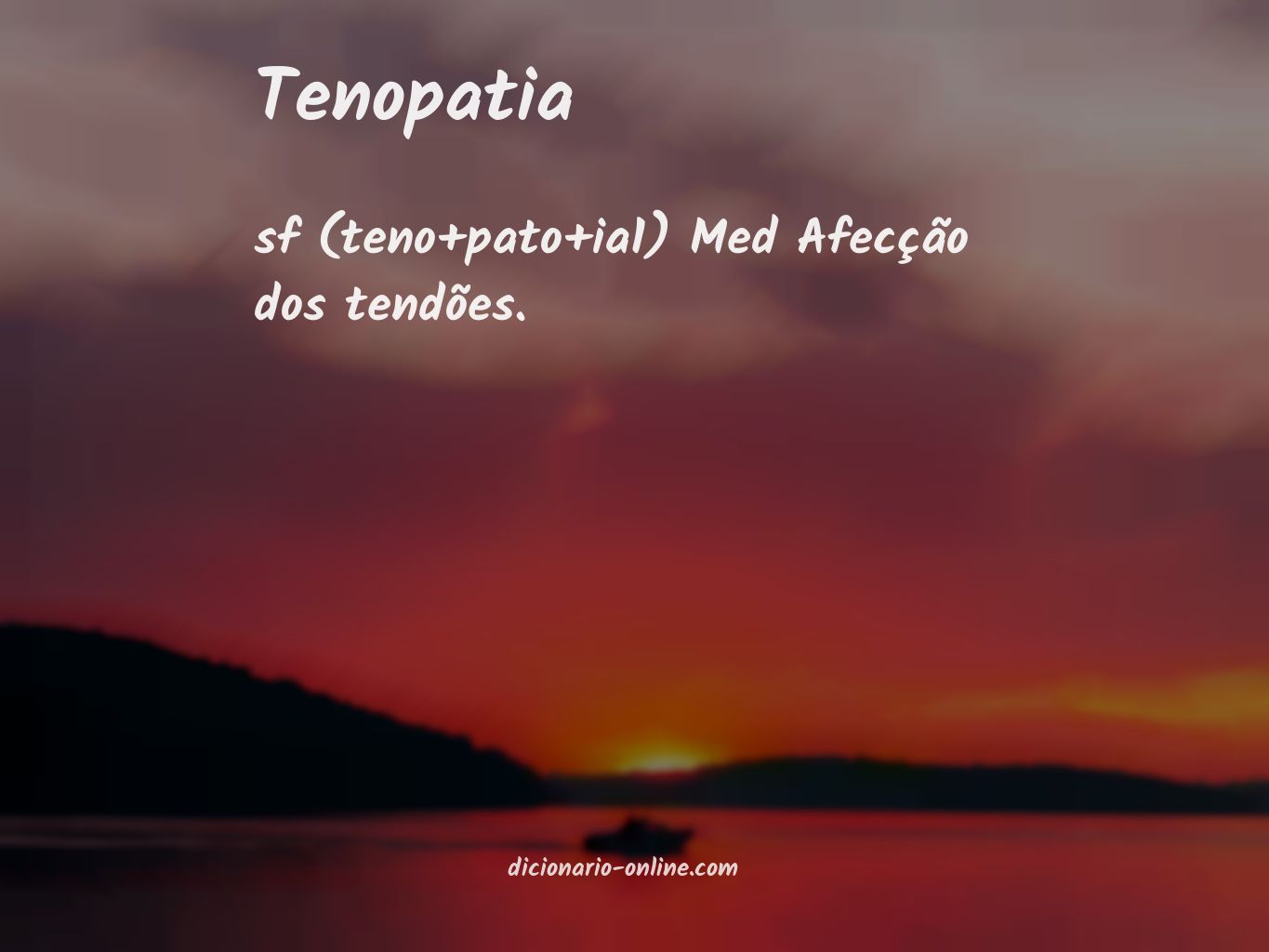 Significado de tenopatia