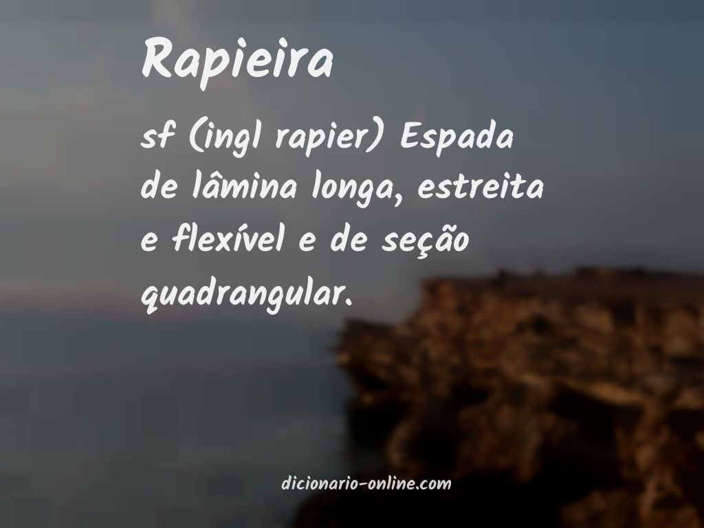 Significado de rapieira