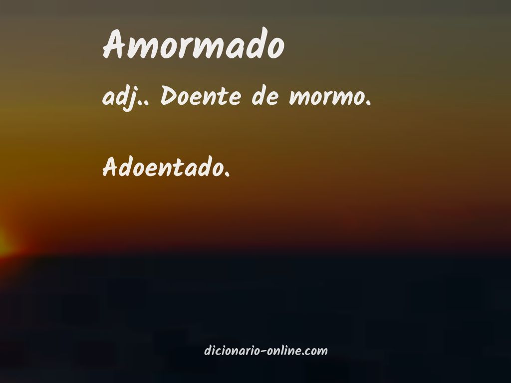 Significado de amormado