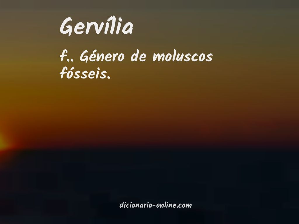 Significado de gervília