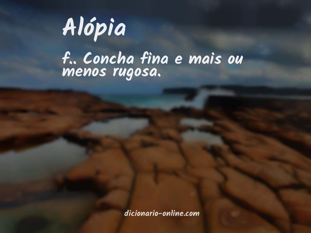 Significado de alópia