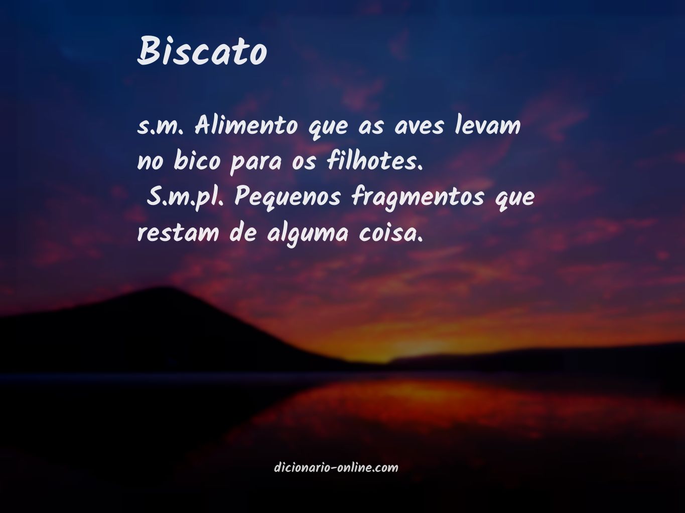 Significado de biscato