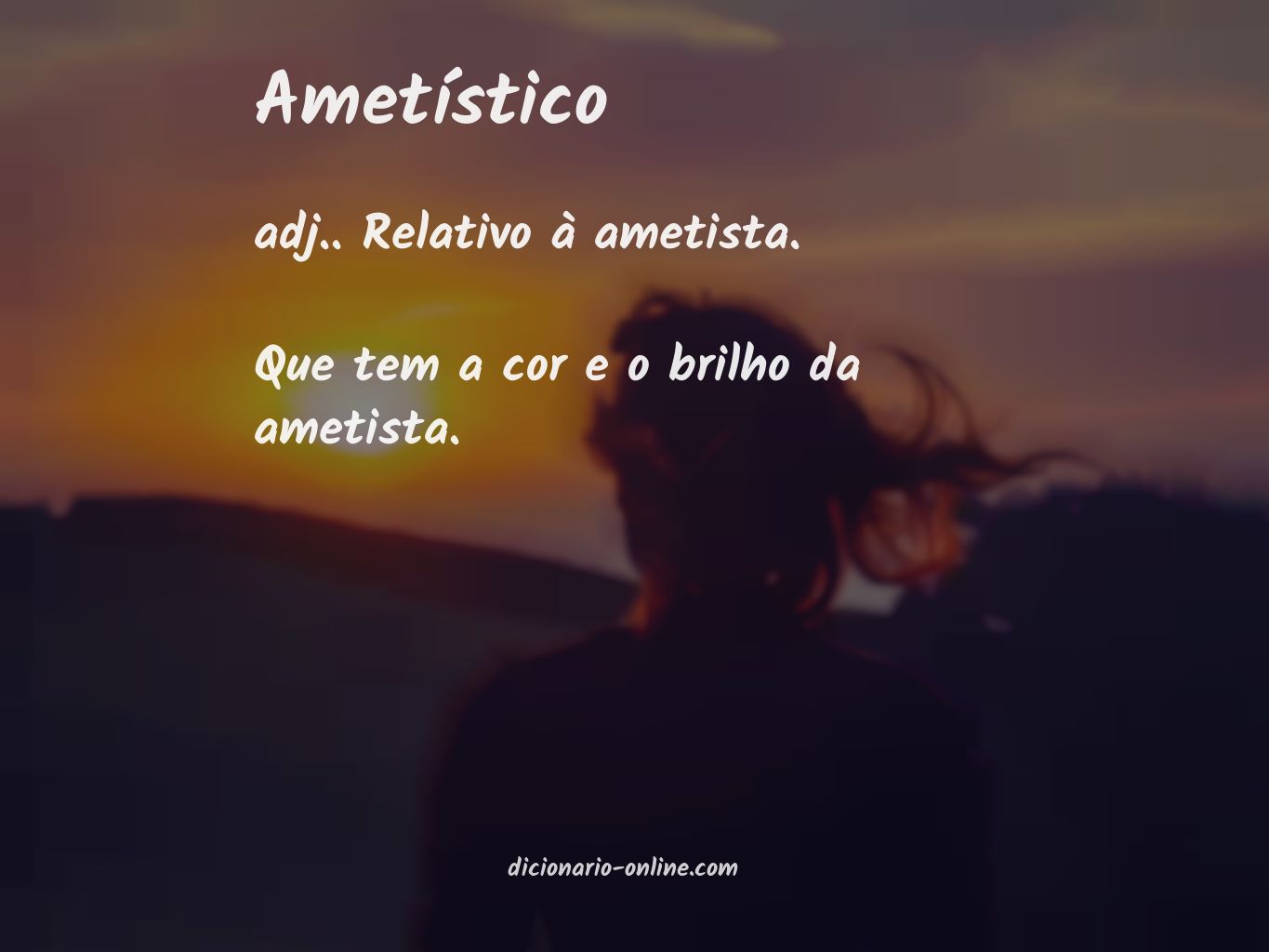 Significado de ametístico