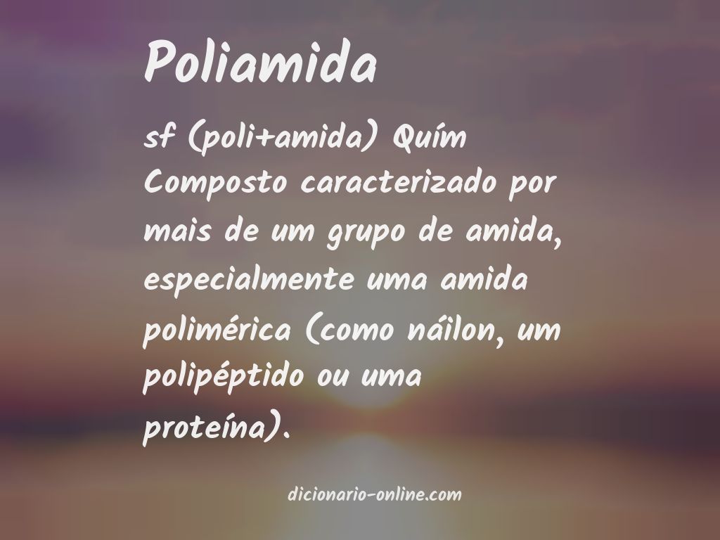 Significado de poliamida