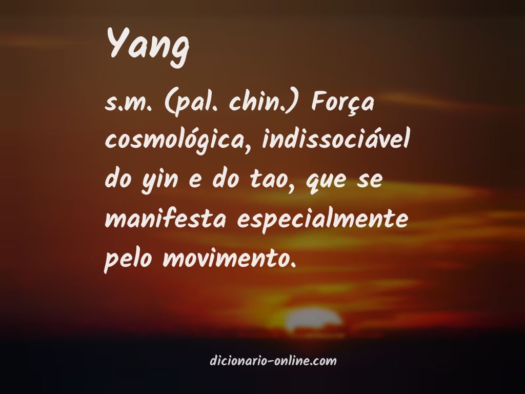 Significado de yang