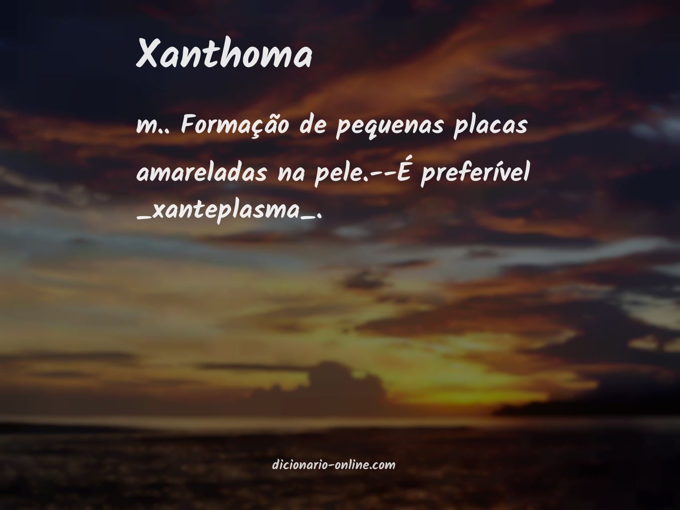 Significado de xanthoma