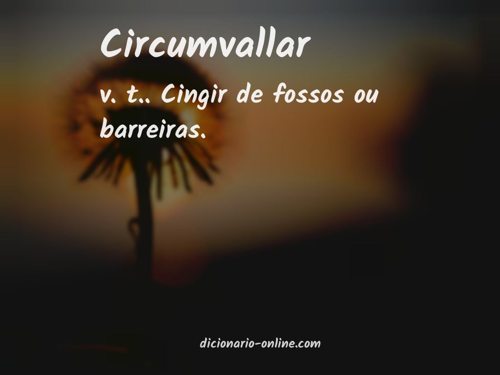 Significado de circumvallar