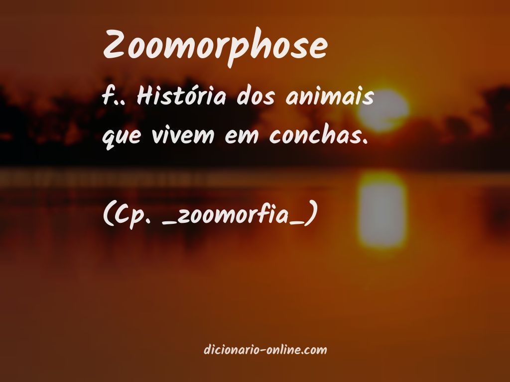 Significado de zoomorphose