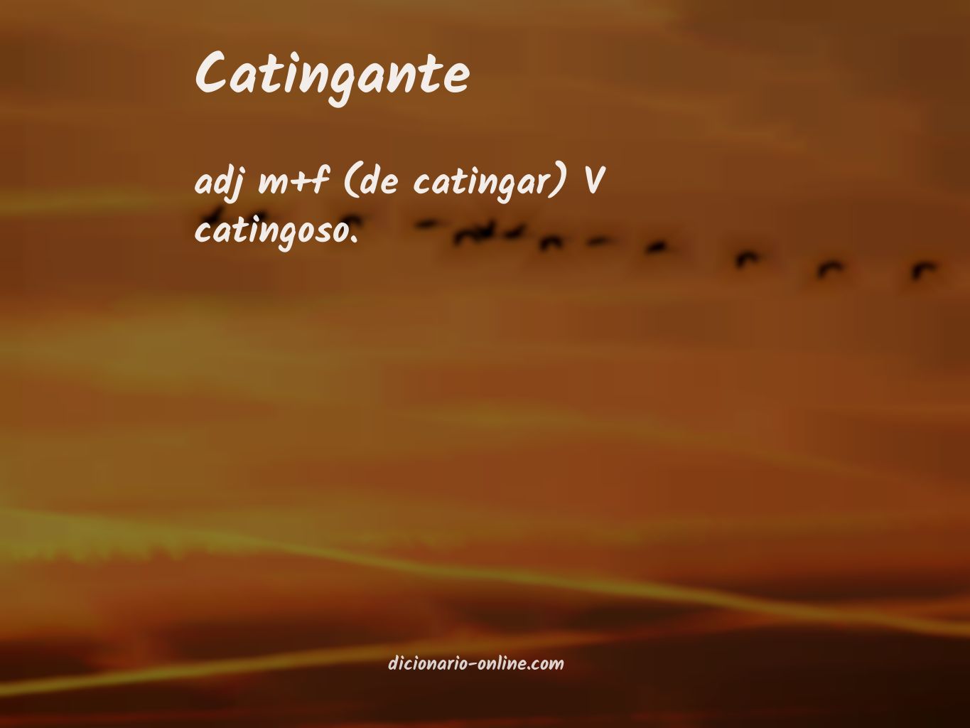 Significado de catingante