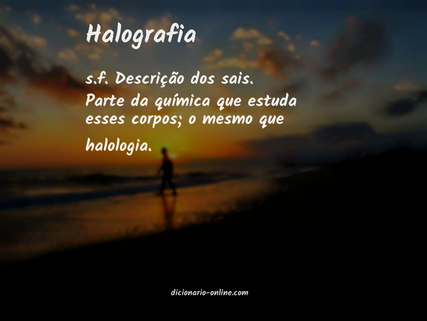 Significado de halografia