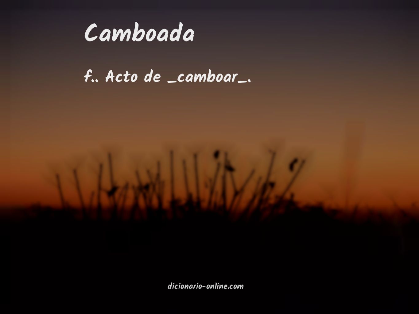 Significado de camboada