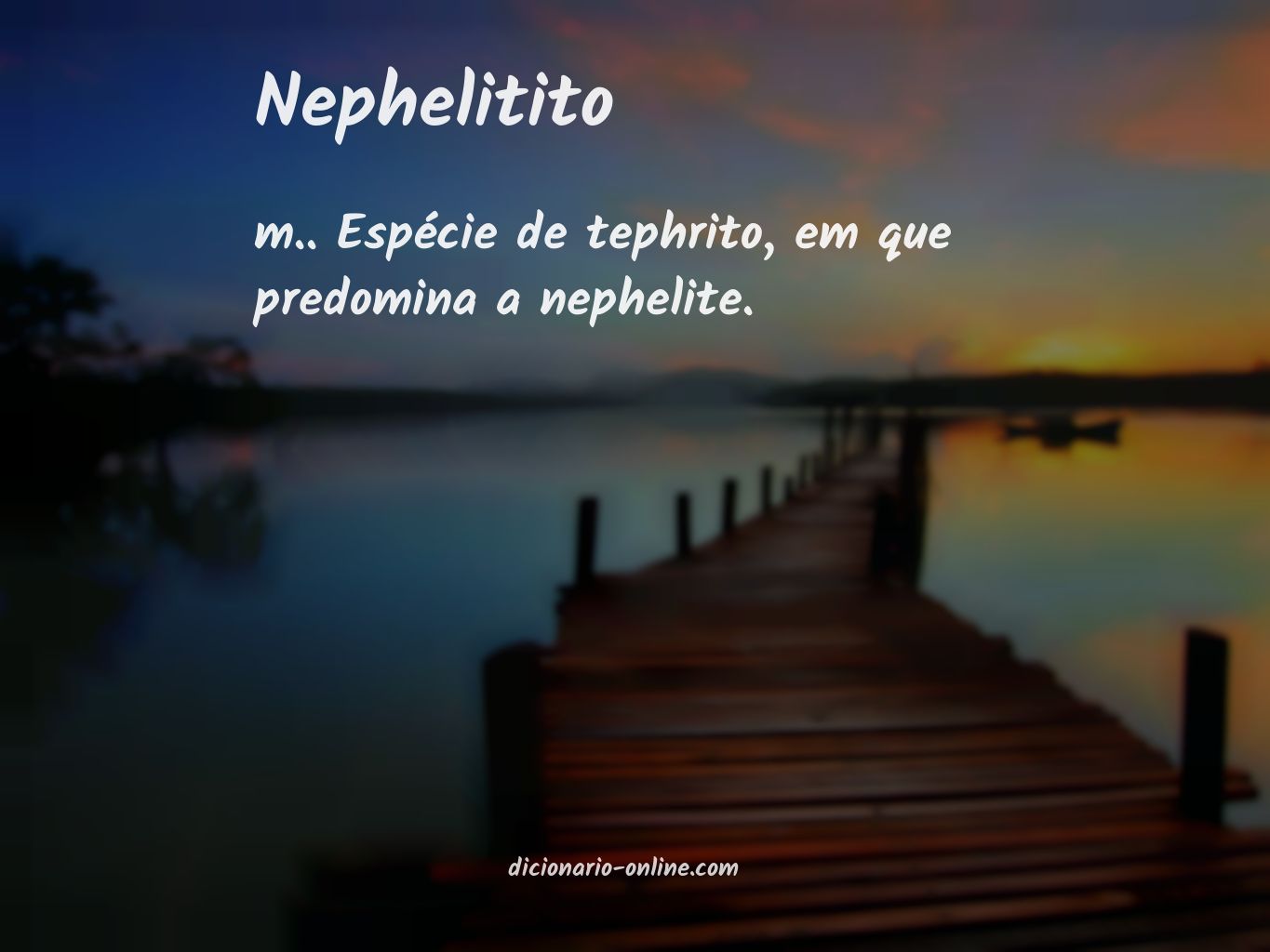 Significado de nephelitito