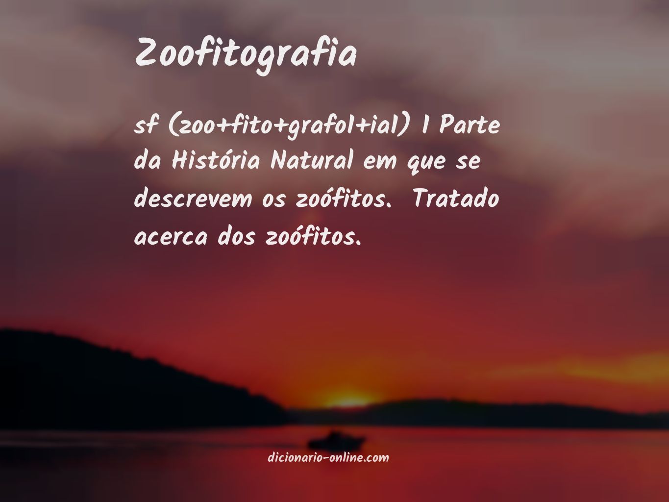 Significado de zoofitografia