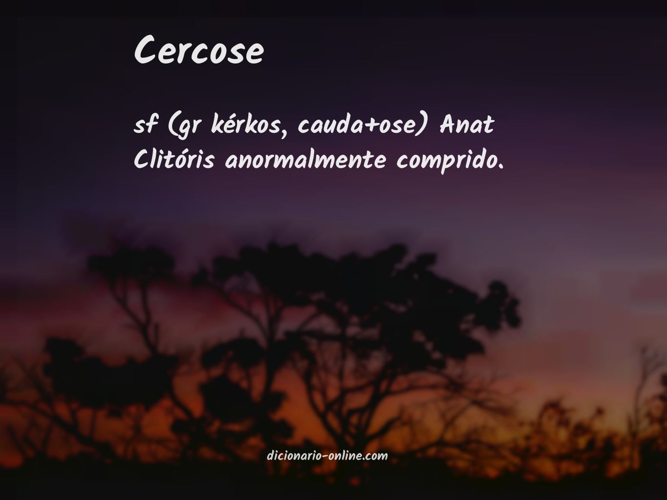 Significado de cercose