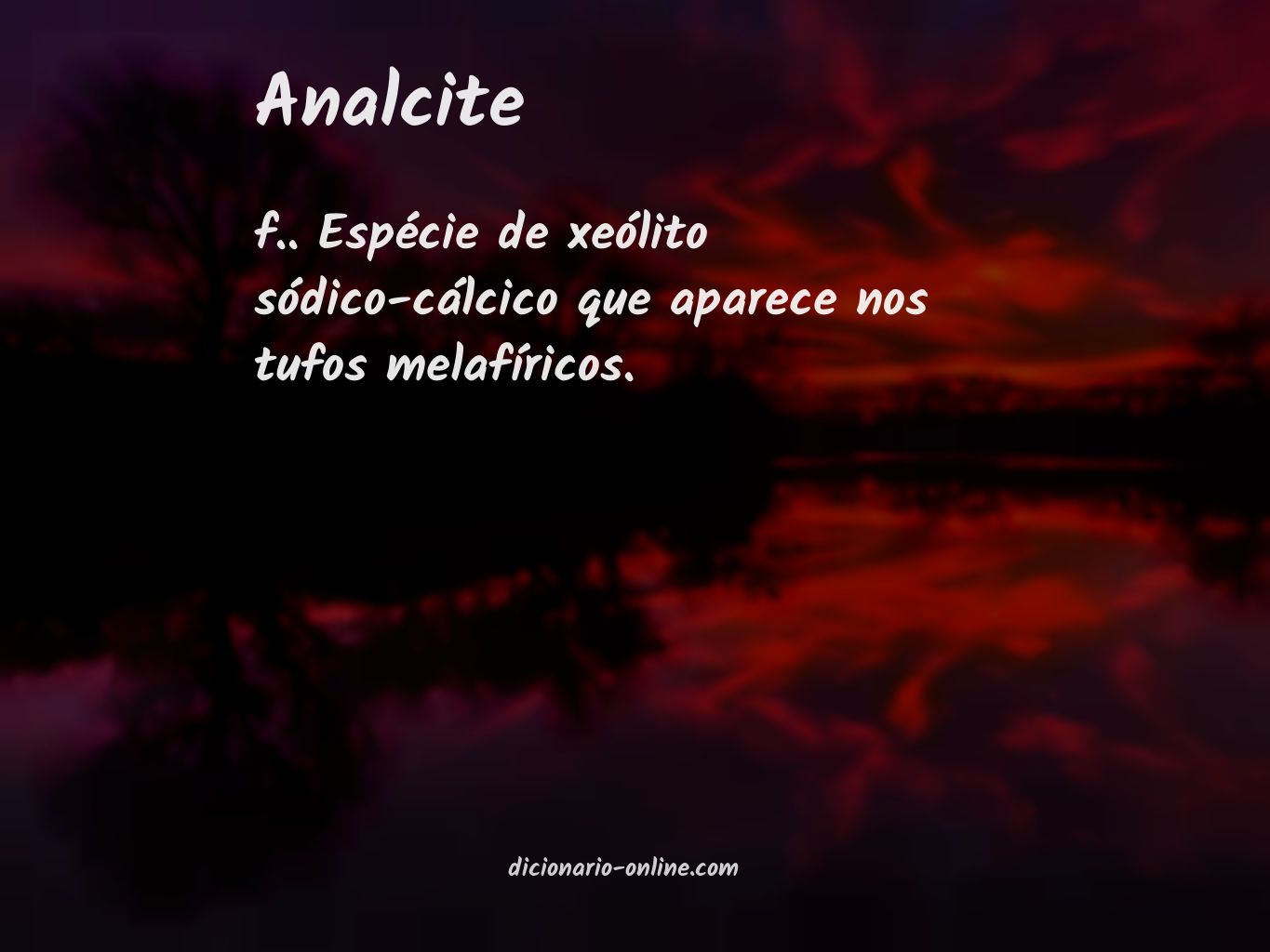 Significado de analcite