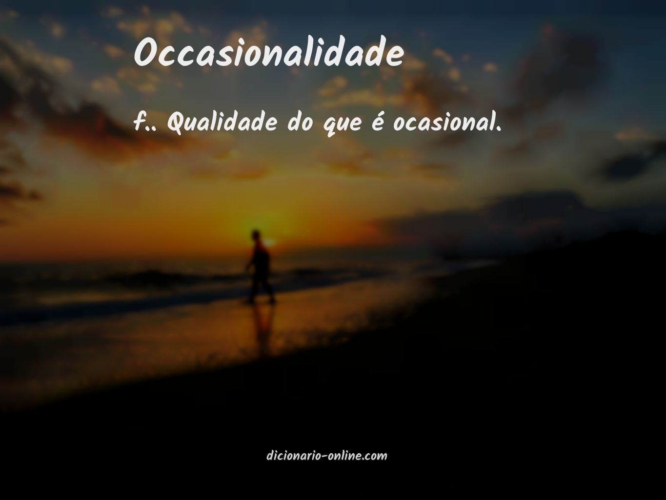 Significado de occasionalidade