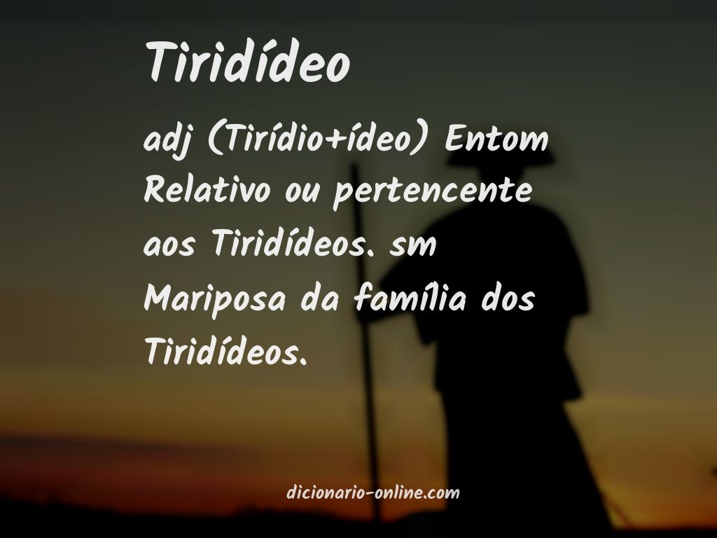 Significado de tiridídeo