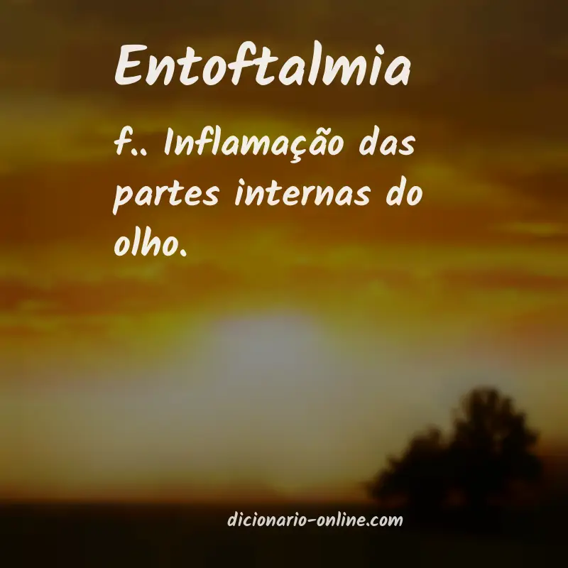 Significado de entoftalmia