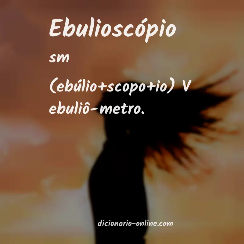 Significado de ebulioscópio