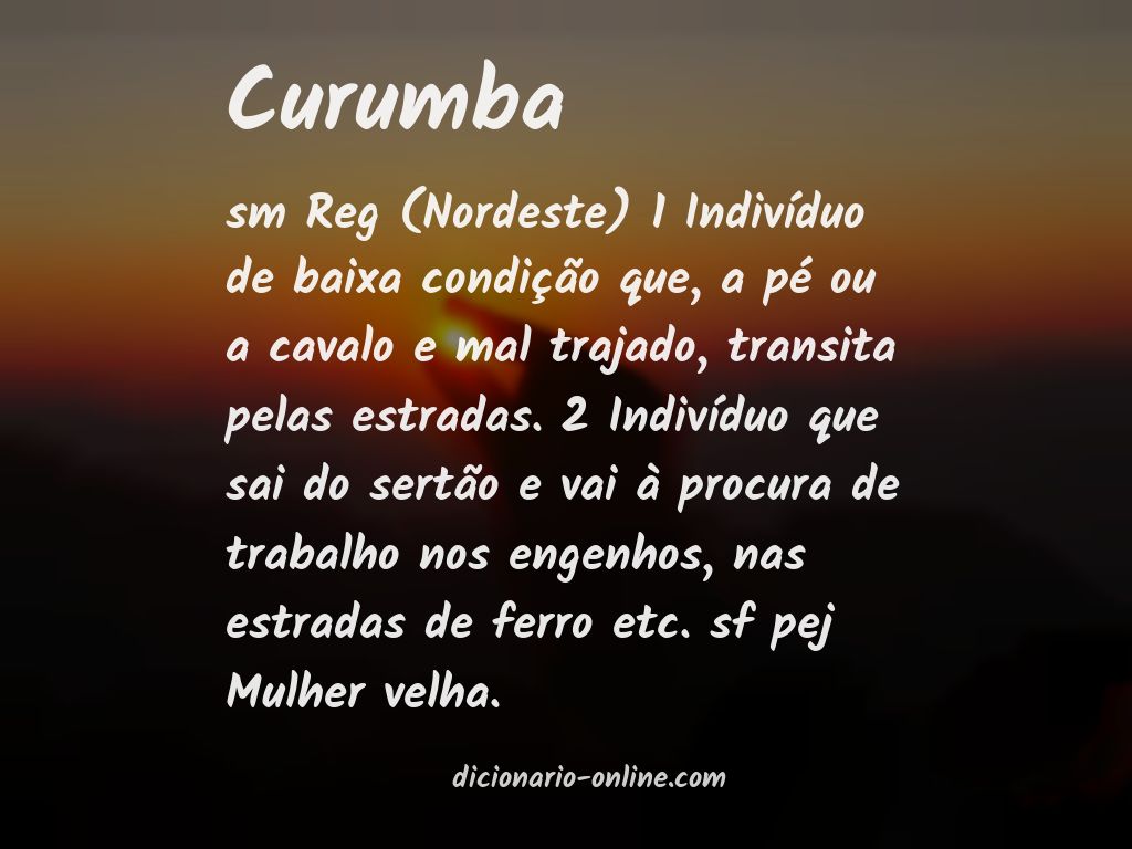 Significado de curumba