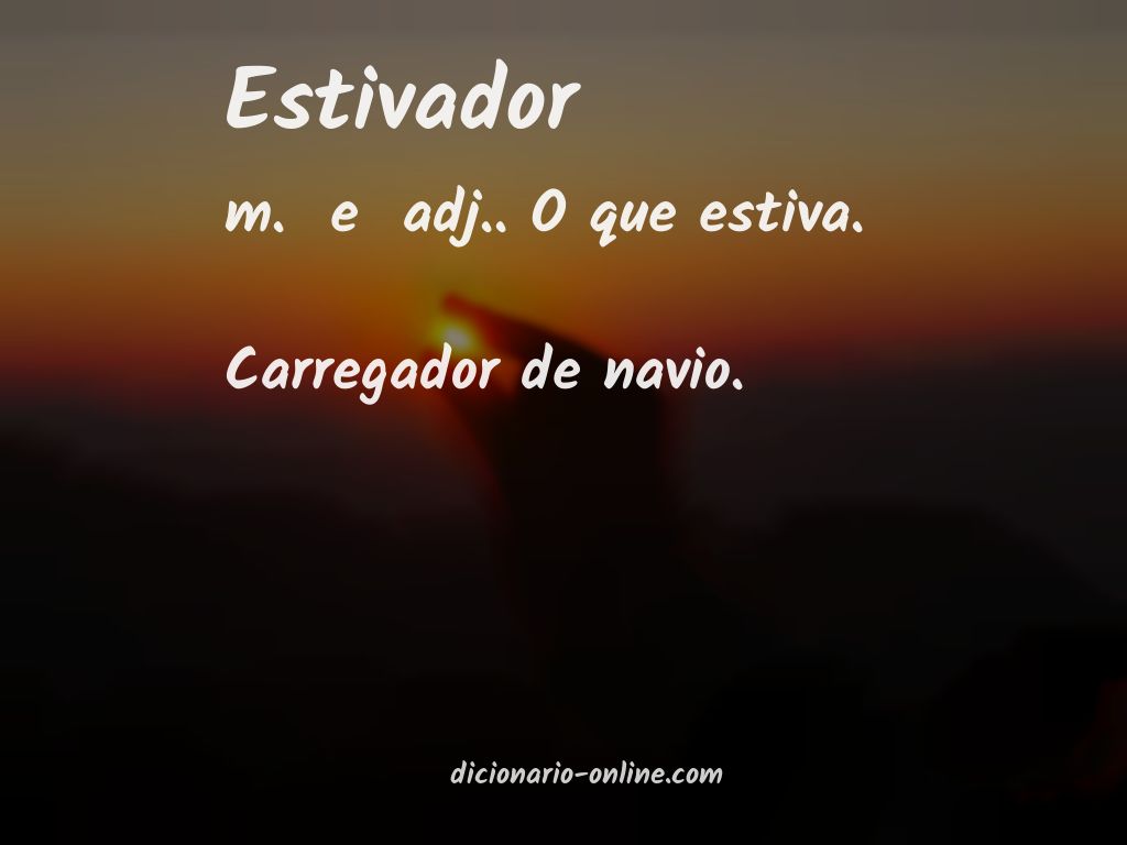 Significado de estivador