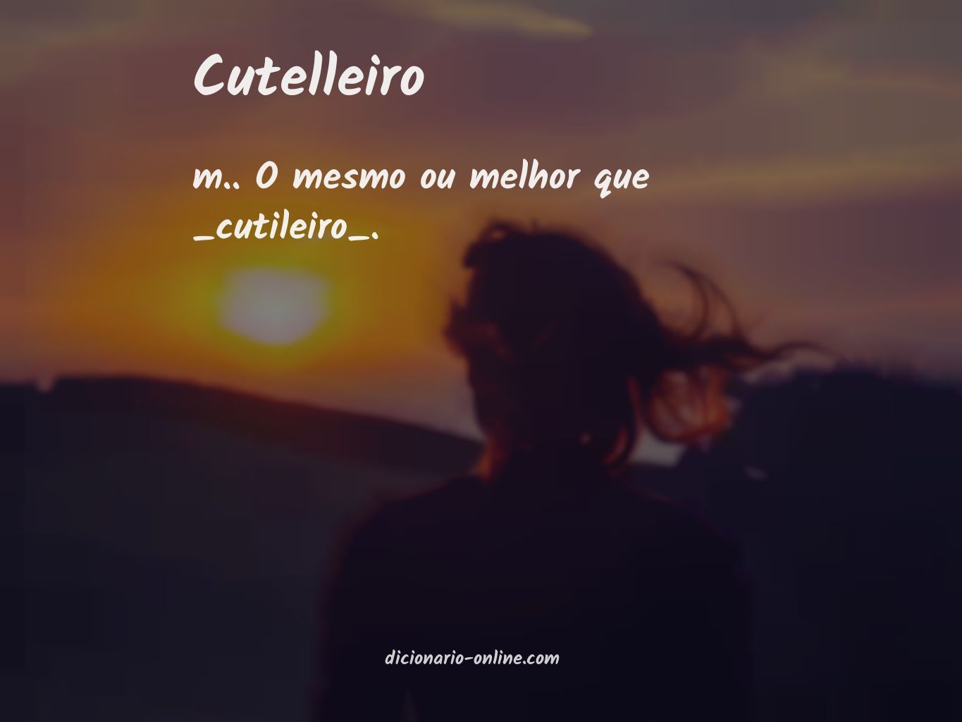 Significado de cutelleiro