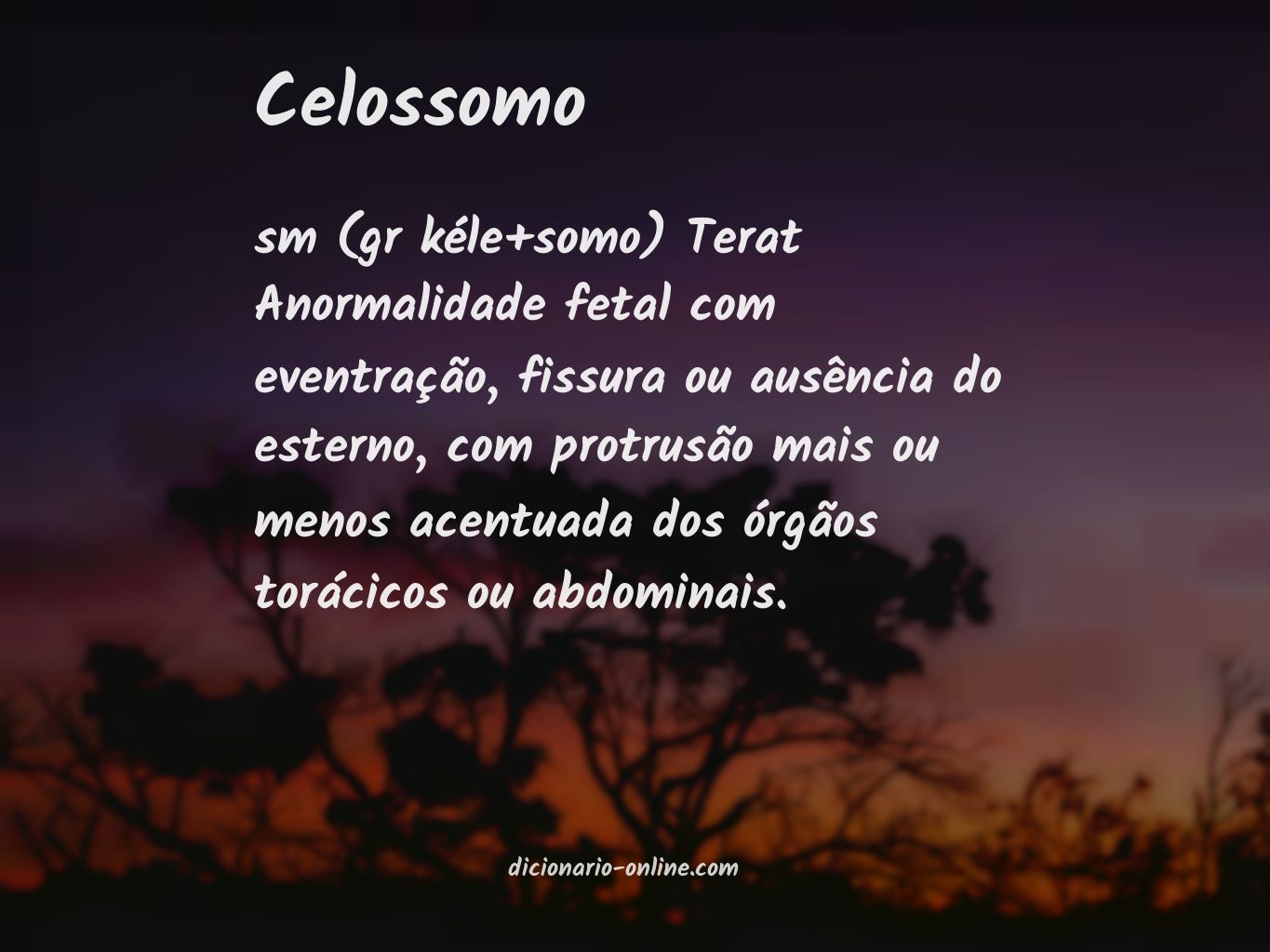 Significado de celossomo