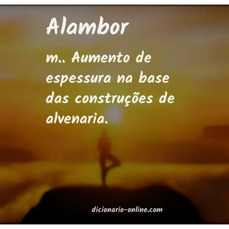 Significado de alambor