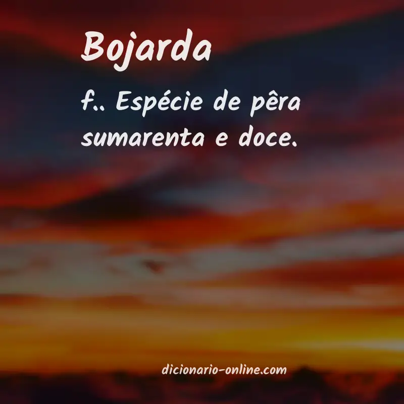 Significado de bojarda
