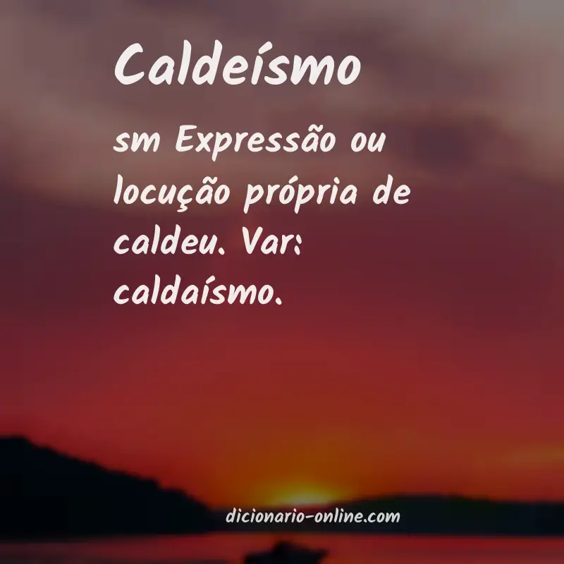 Significado de caldeísmo