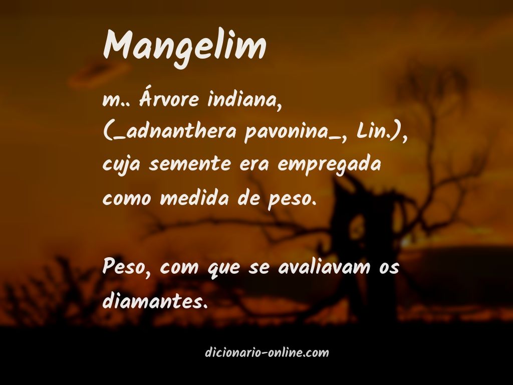 Significado de mangelim