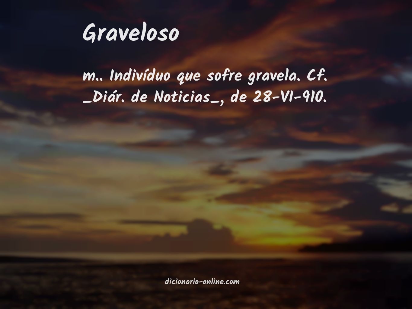 Significado de graveloso