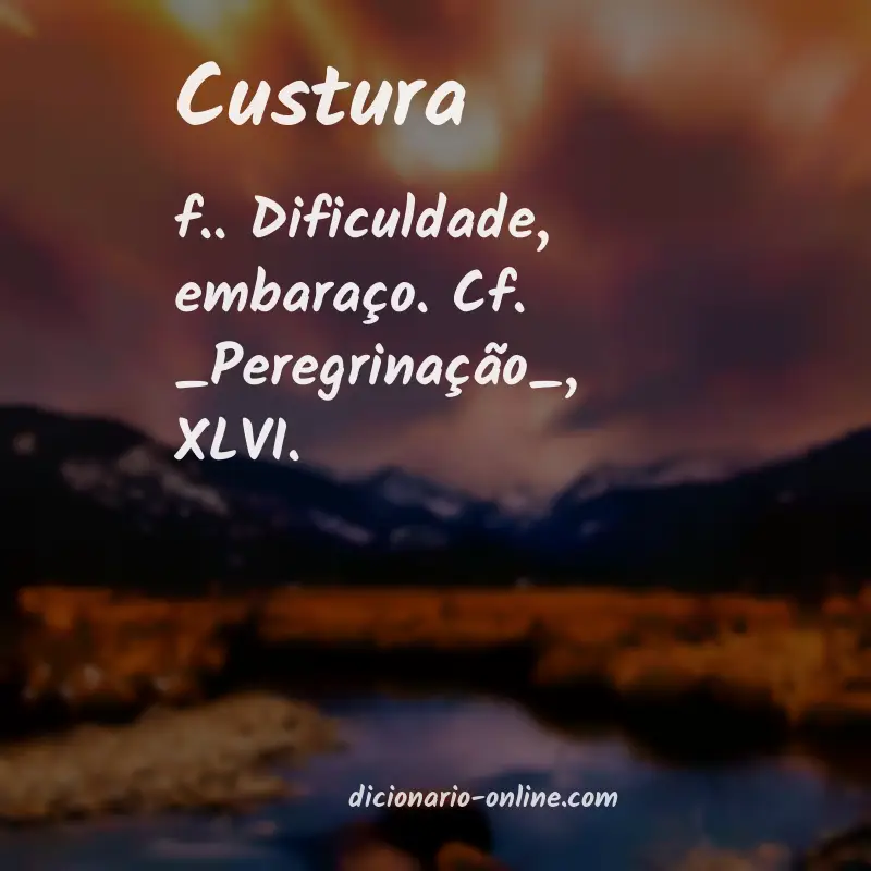 Significado de custura