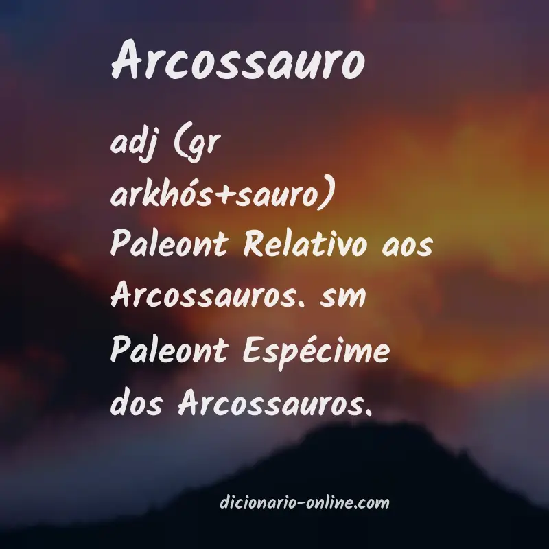 Significado de arcossauro