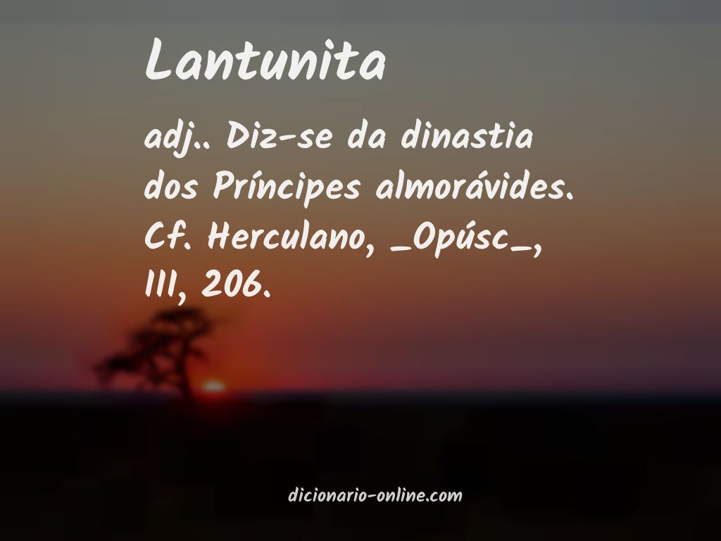 Significado de lantunita