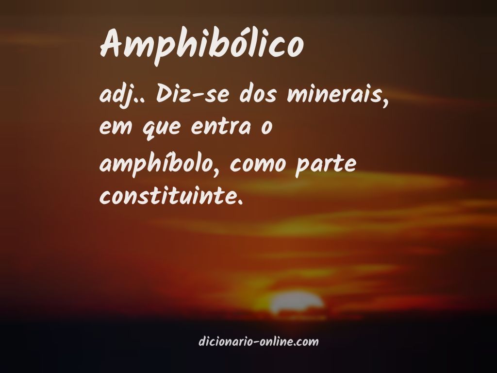 Significado de amphibólico