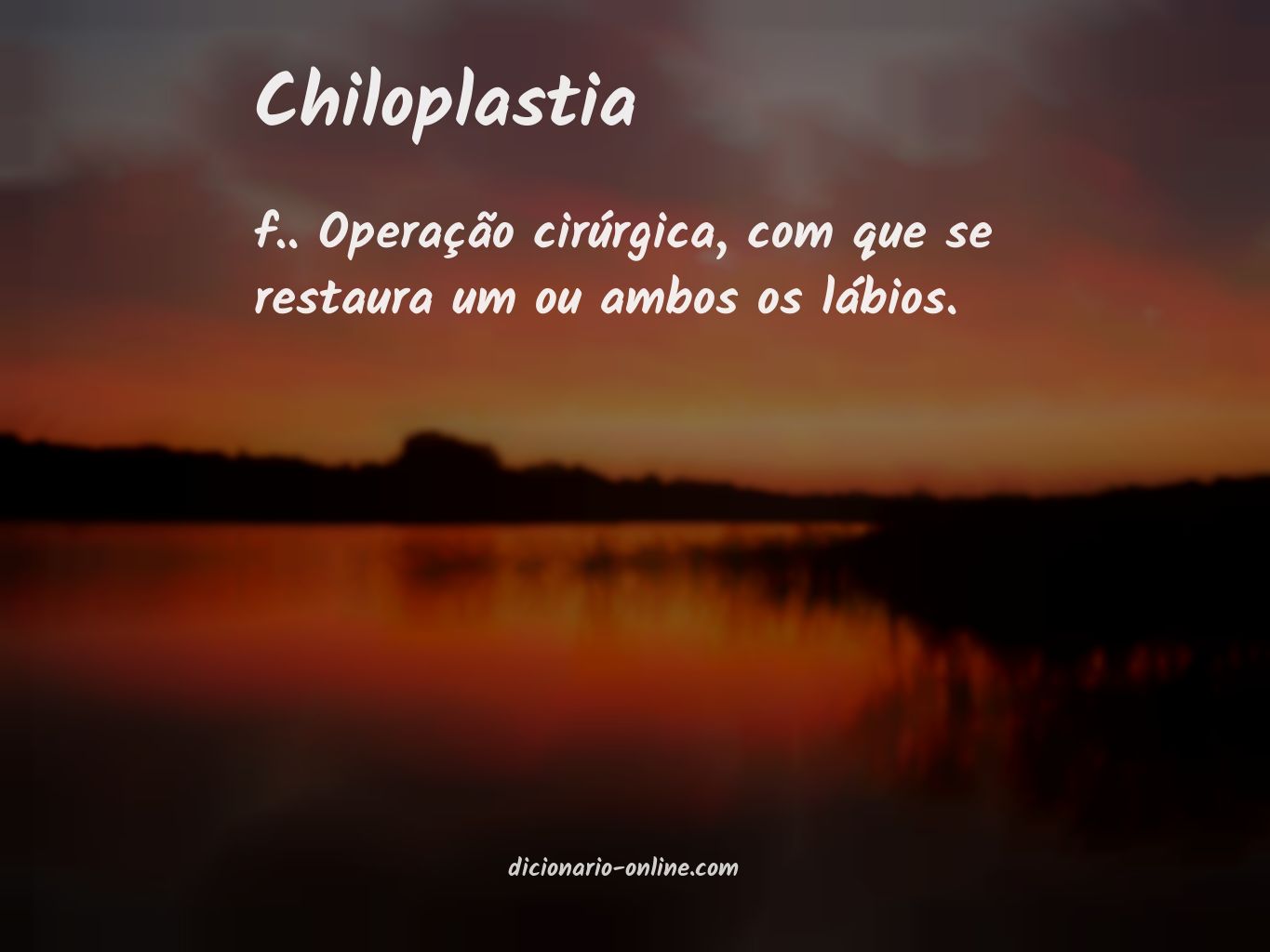 Significado de chiloplastia