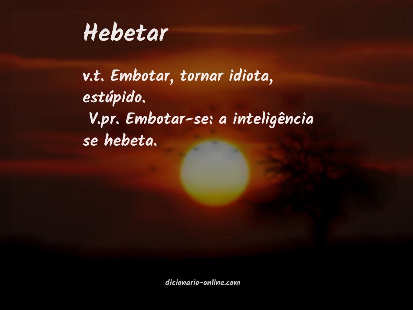 Significado de hebetar