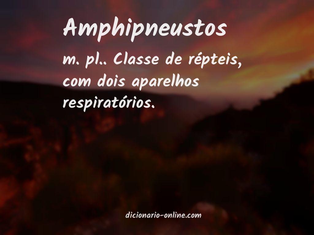 Significado de amphipneustos