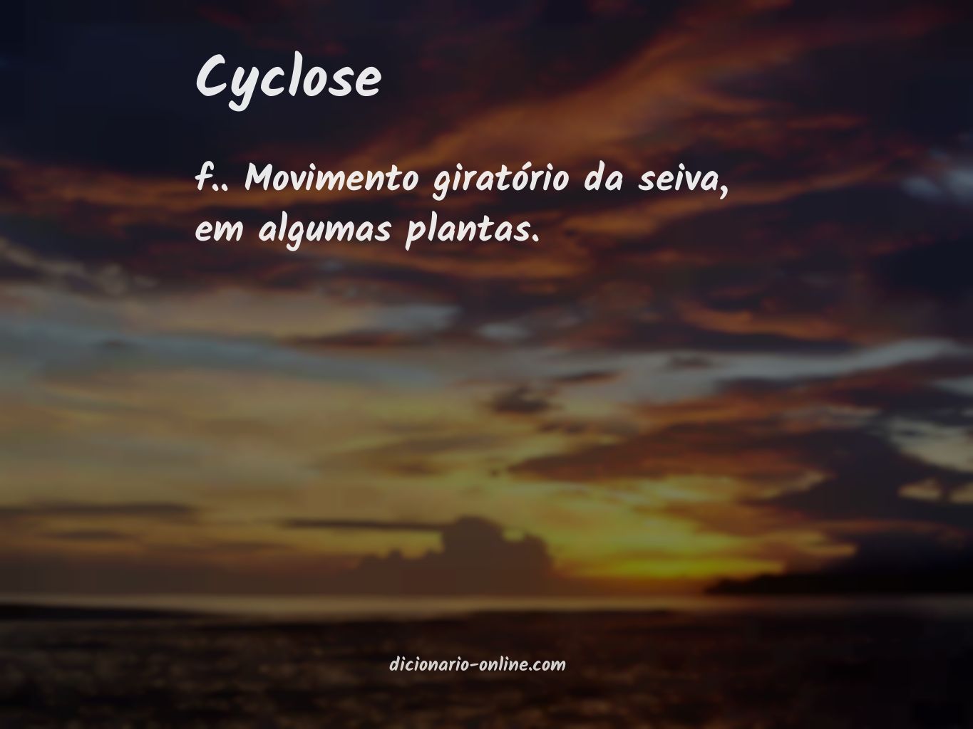 Significado de cyclose