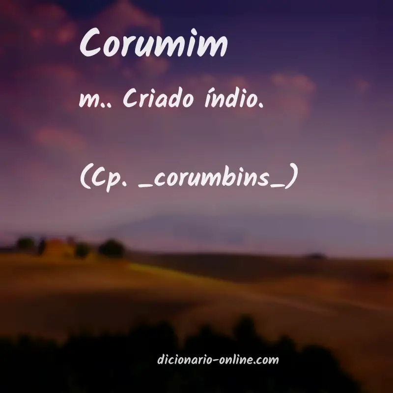 Significado de corumim