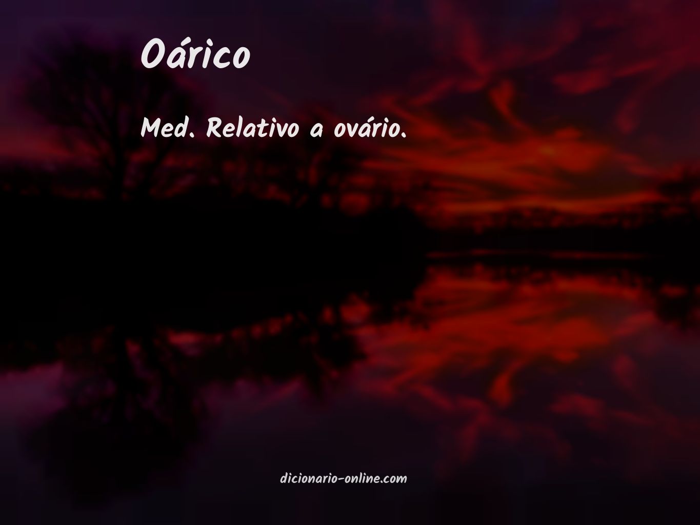 Significado de oárico