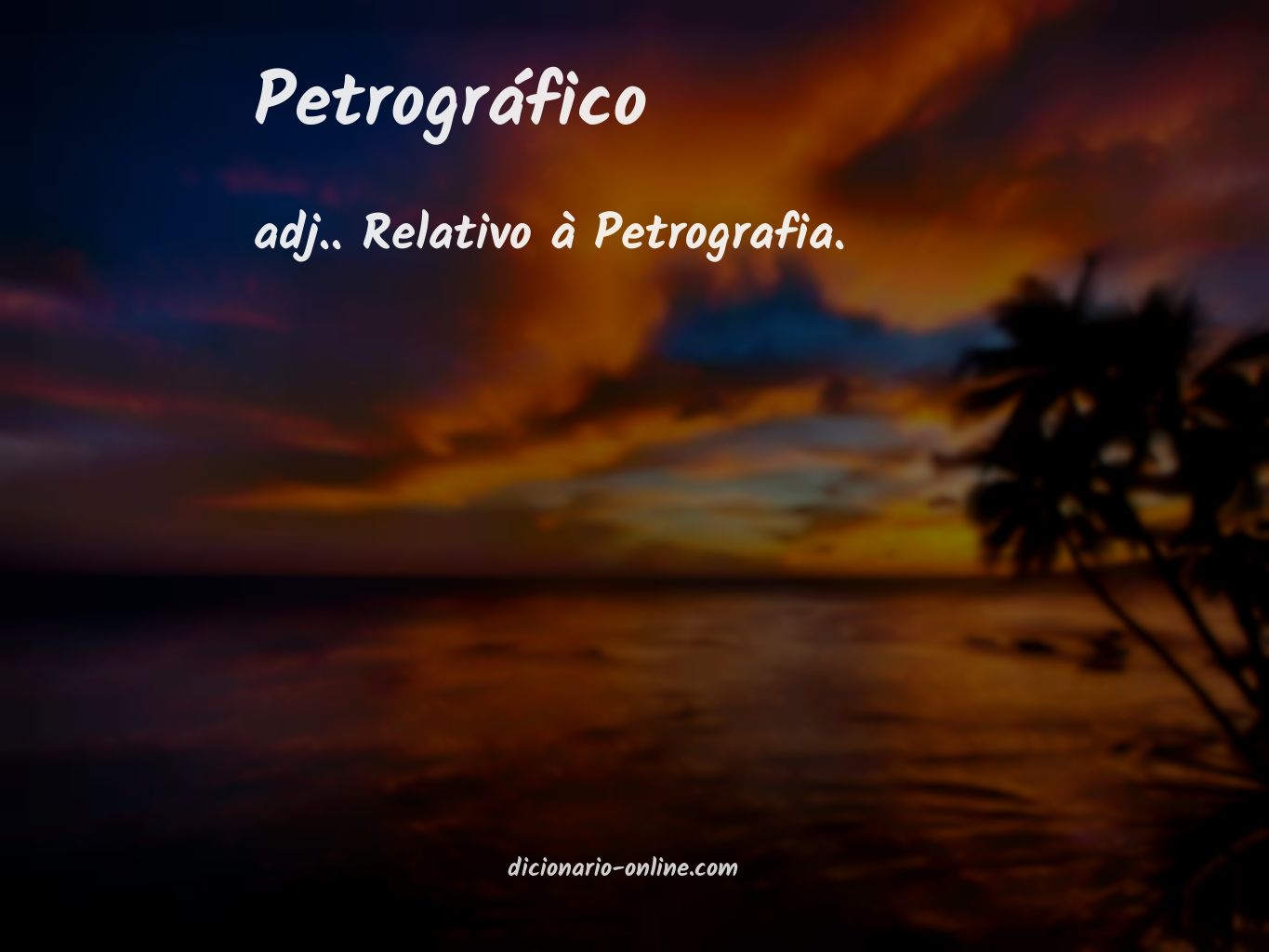 Significado de petrográfico