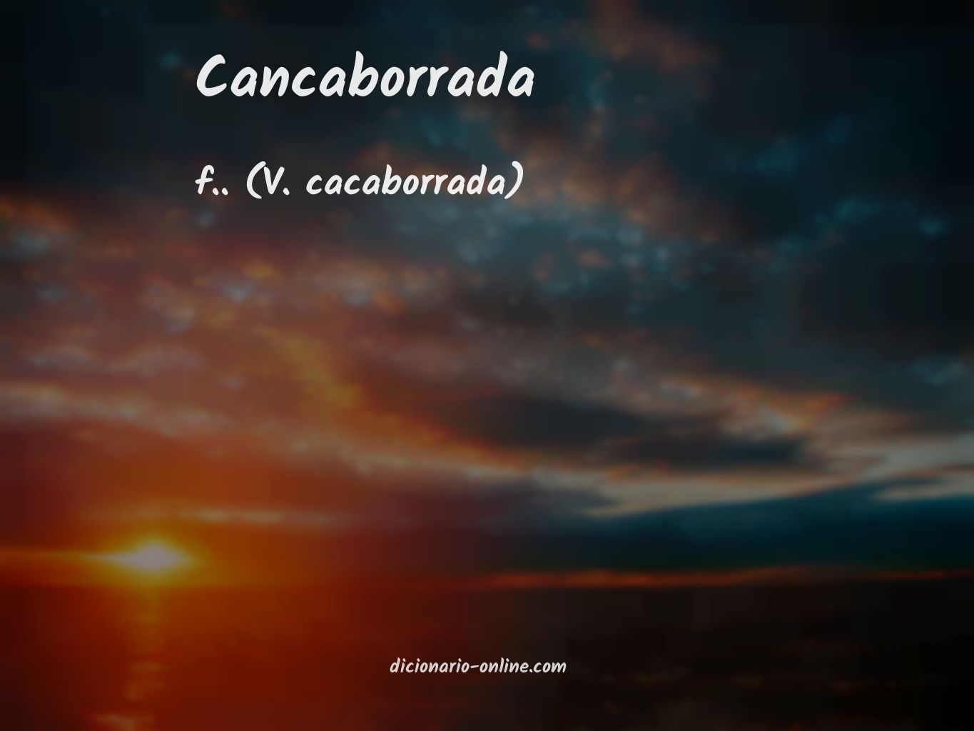 Significado de cancaborrada