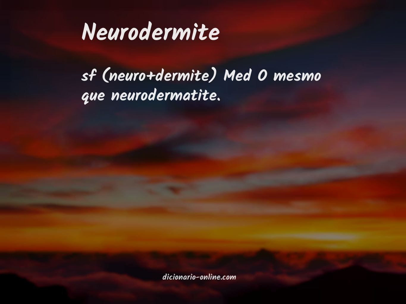 Significado de neurodermite