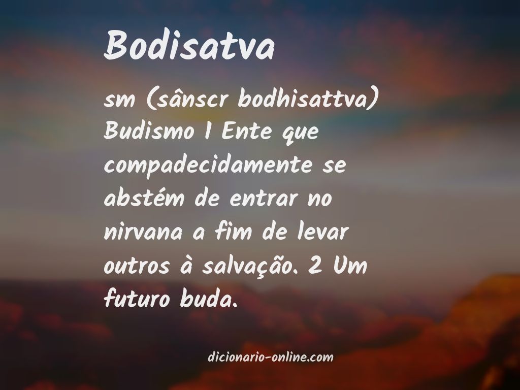 Significado de bodisatva