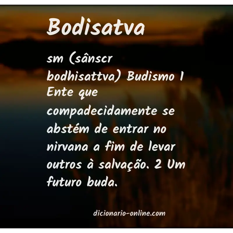 Significado de bodisatva
